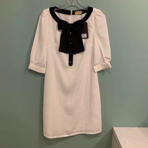 ASOS White dress with bow detail